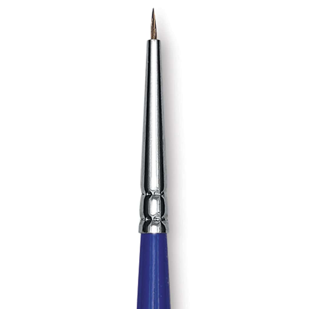 Open in modal - Blick Scholastic Ox Brush - Round, Short Handle, Size 3/0 close up