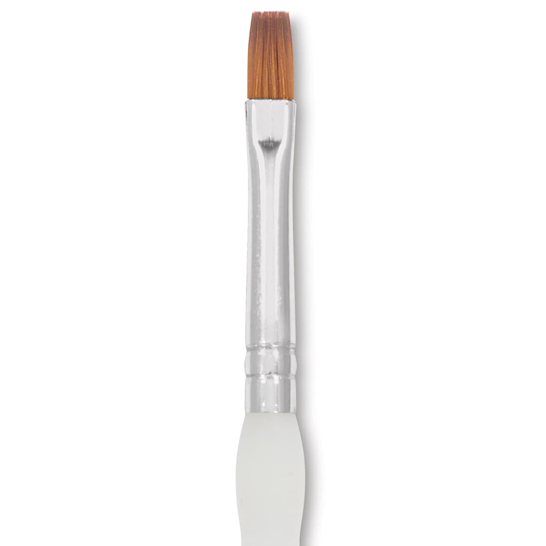 Open in modal - Royal & Langnickel Soft Grip Synthetic Sable Brushes - Shader, Short Handle, Size 6, close-up