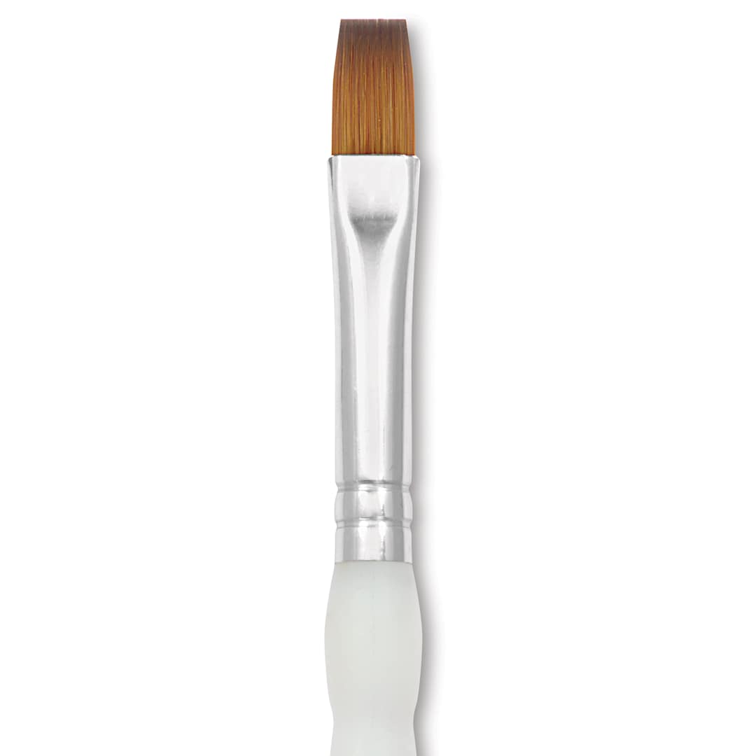 Open in modal - Royal & Langnickel Soft Grip Synthetic Sable Brushes - Shader, Short Handle, Size 10, close-up