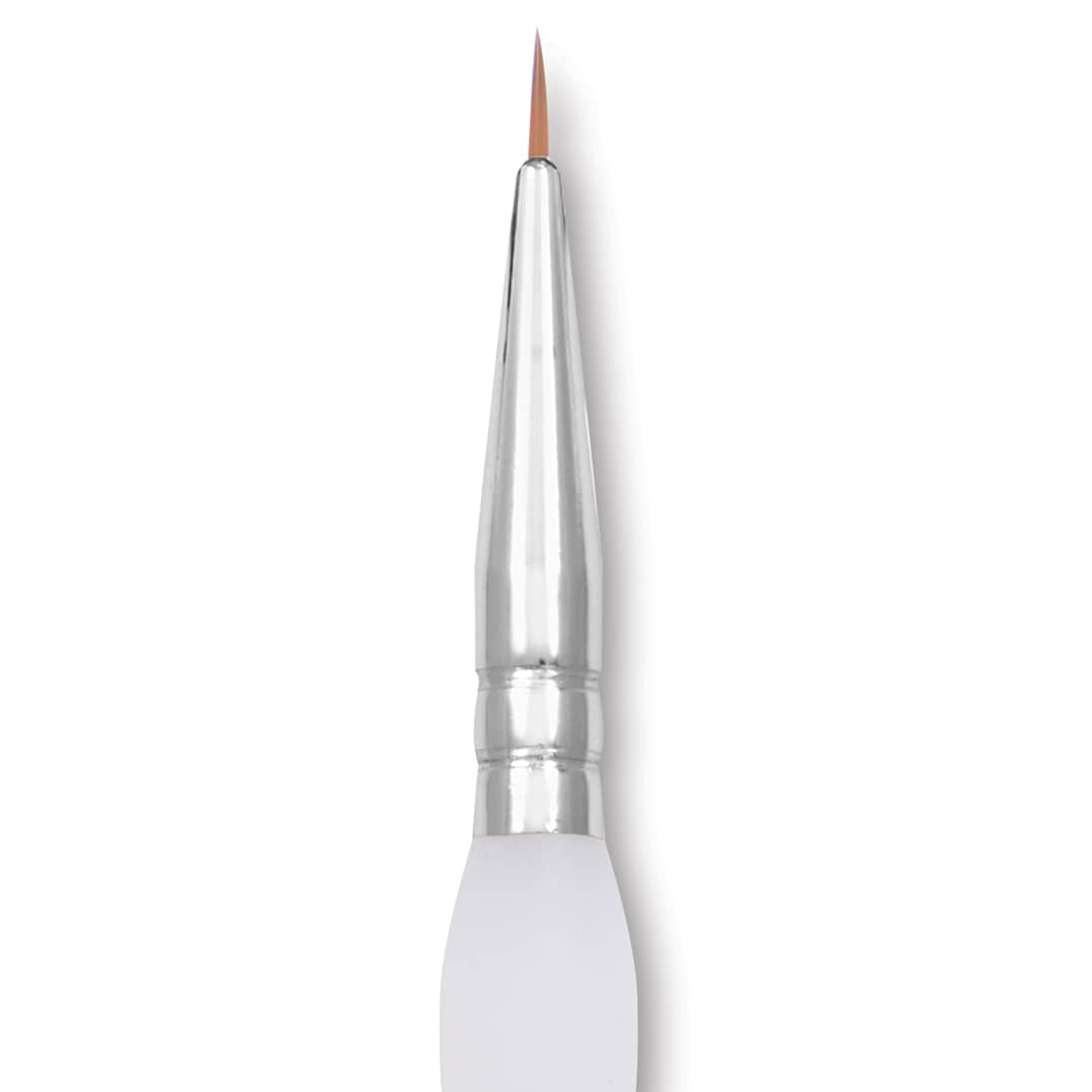 Open in modal - Royal & Langnickel Soft Grip Synthetic Sable Brushes - Detail, Short Handle, Size 10/0, close-up