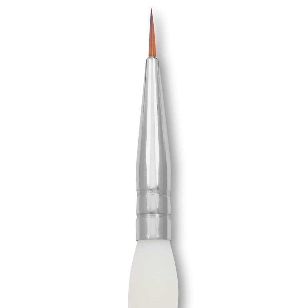 Open in modal - Royal & Langnickel Soft Grip Synthetic Sable Brushes - Detail, Short Handle, Size 3/0, close-up