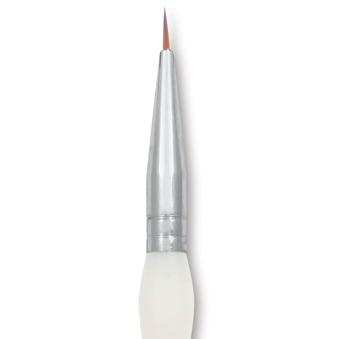 Open in modal - Royal & Langnickel Soft Grip Synthetic Sable Brushes - Detail, Short Handle, Size 5/0, close-up