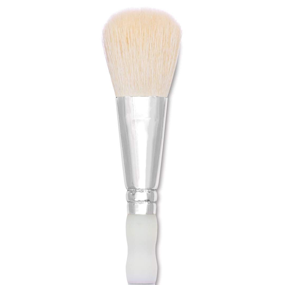 Open in modal - Royal & Langnickel Soft Grip White Goat Hair Mop Brush - Short Handle, Size 1", close-up