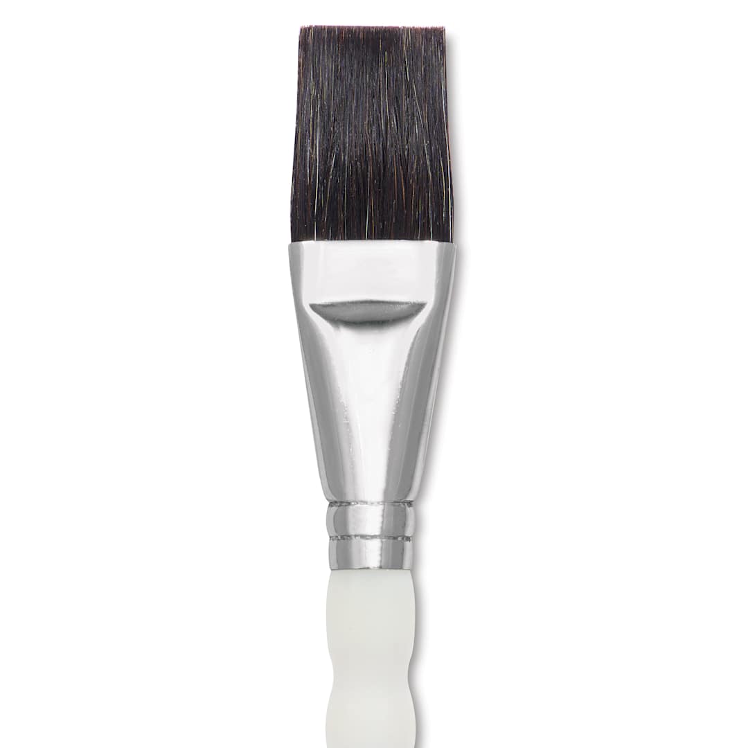 Open in modal - Royal & Langnickel Soft Grip Ox Hair Wash Brush - Short Handle, Size 1", close-up