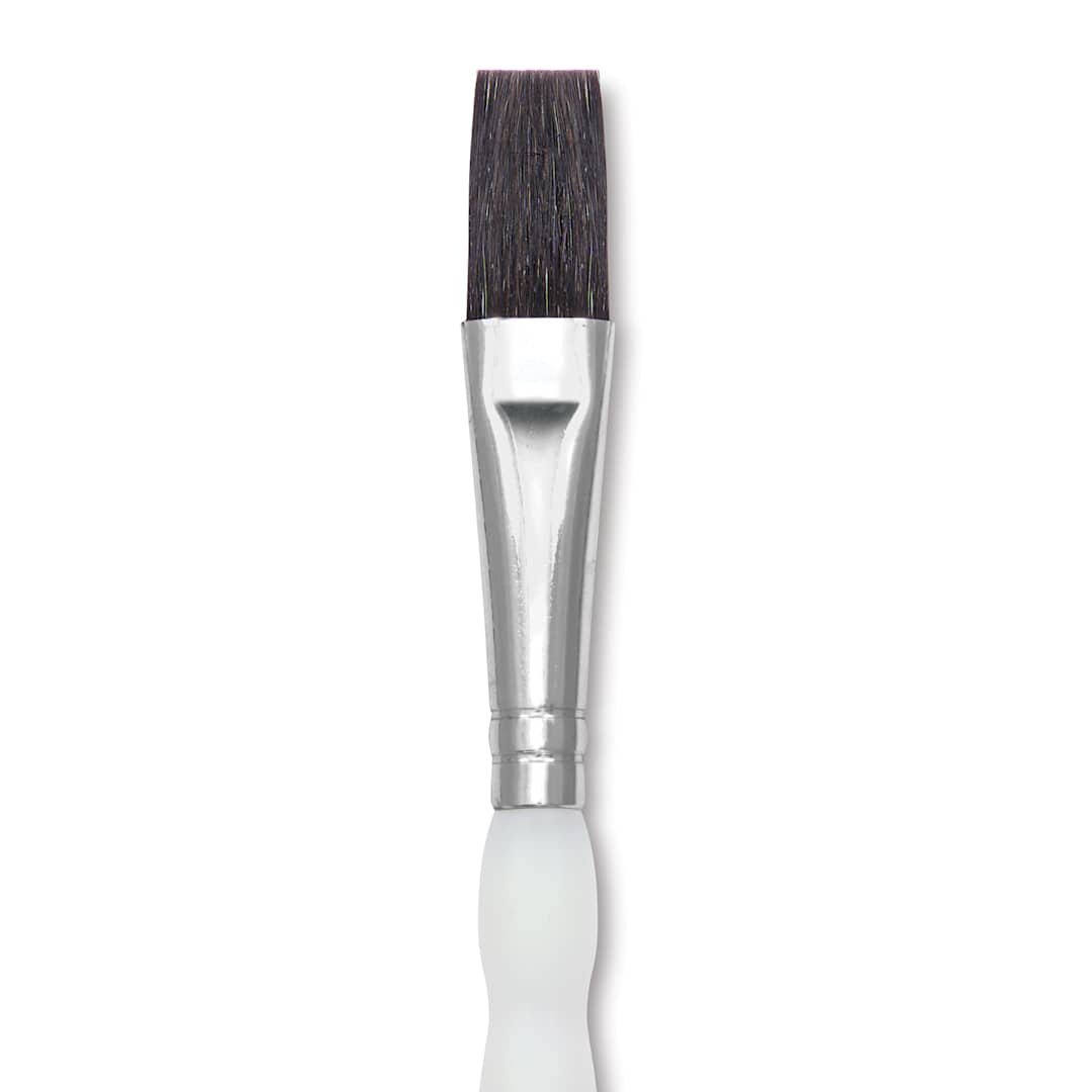 Open in modal - Royal & Langnickel Soft Grip Ox Hair Wash Brush - Short Handle, Size 1/2", close-up