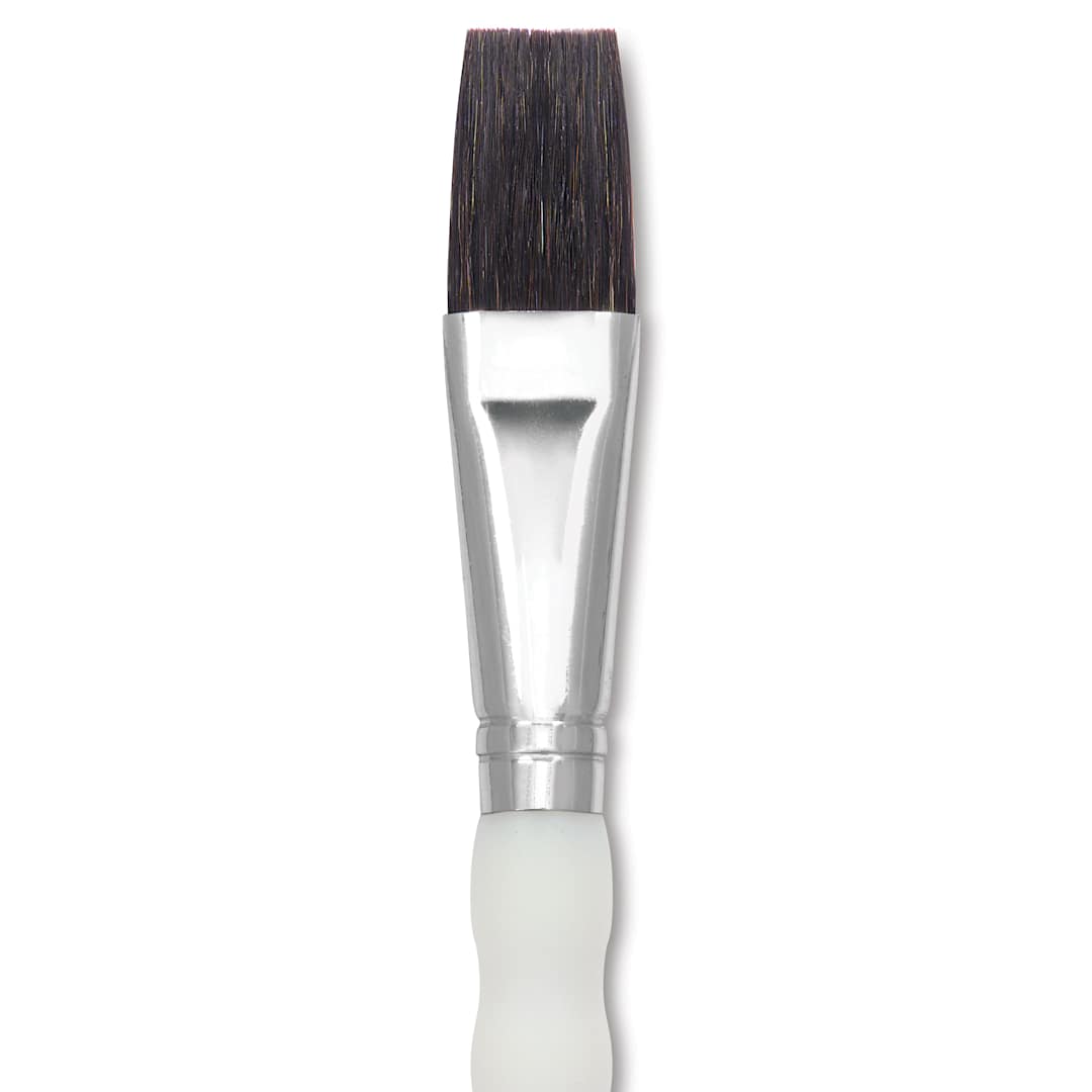 Open in modal - Royal & Langnickel Soft Grip Ox Hair Wash Brush - Short Handle, Size 3/4", close-up