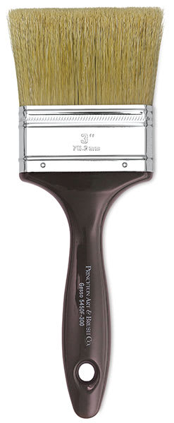 Open in modal - Princeton Natural Bristle Gesso Series 5450 Brush - 3" width shown