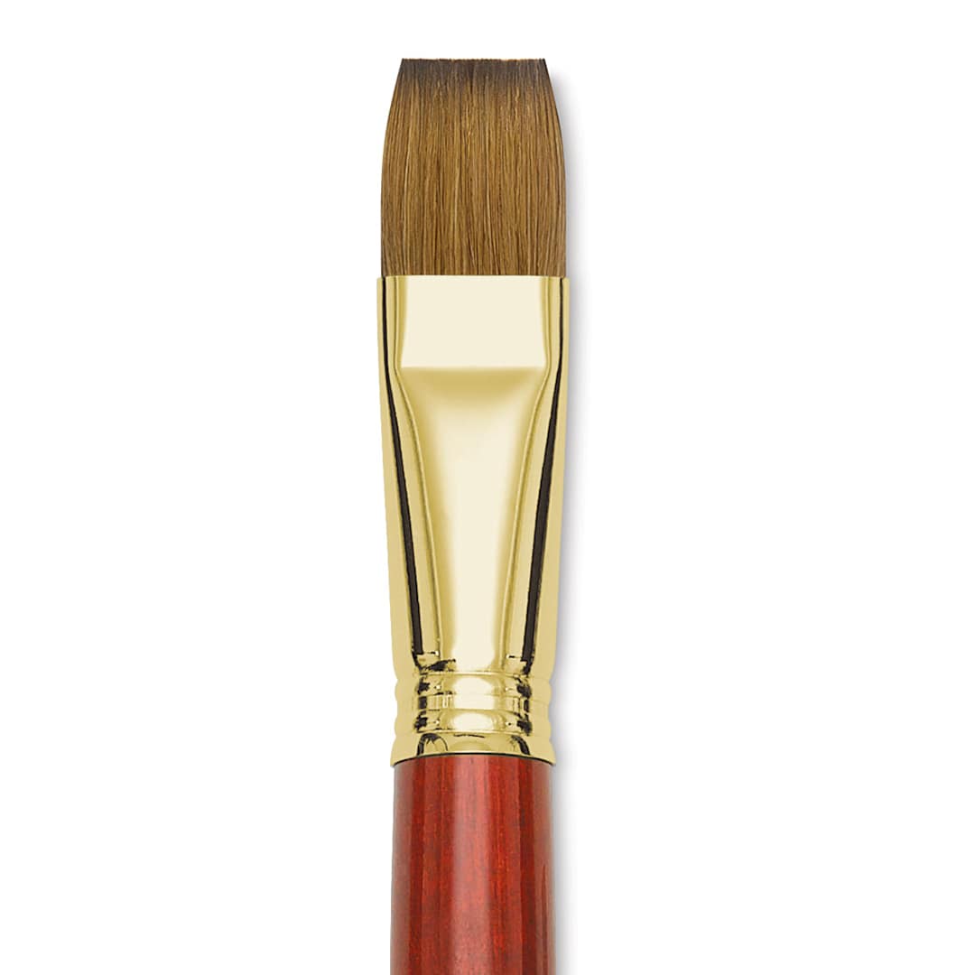 Open in modal - Blick Master Kolinsky Sable Brush - Bright, Long Handle, Size 20 close up