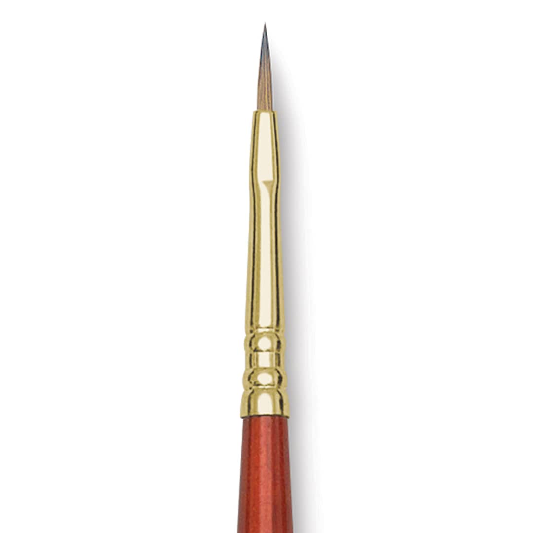 Open in modal - Blick Master Kolinsky Sable Brush - Filbert, Long Handle, Size 1 close up