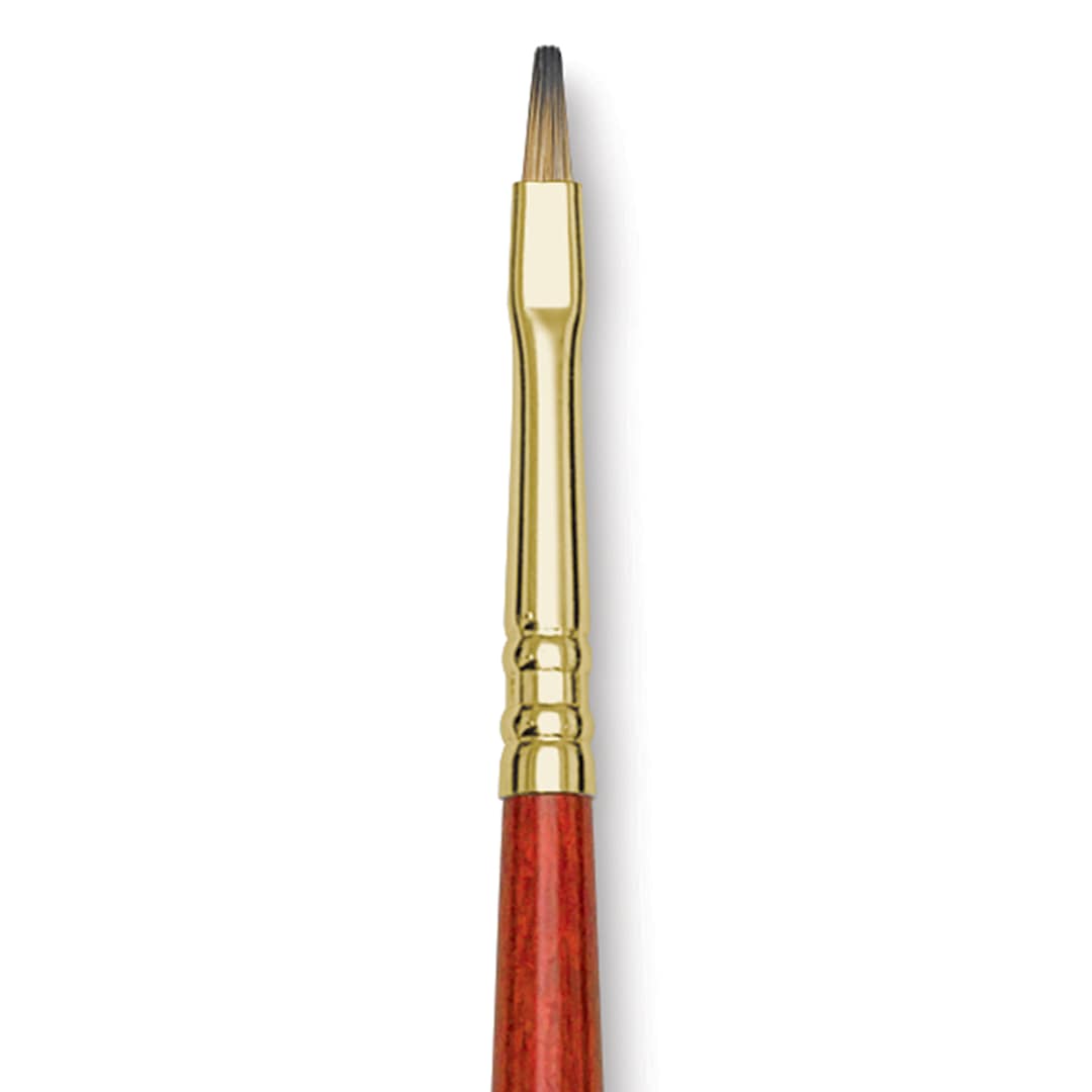 Open in modal - Blick Master Synthetic Brush - Bright, Long Handle, Size 2, close-up