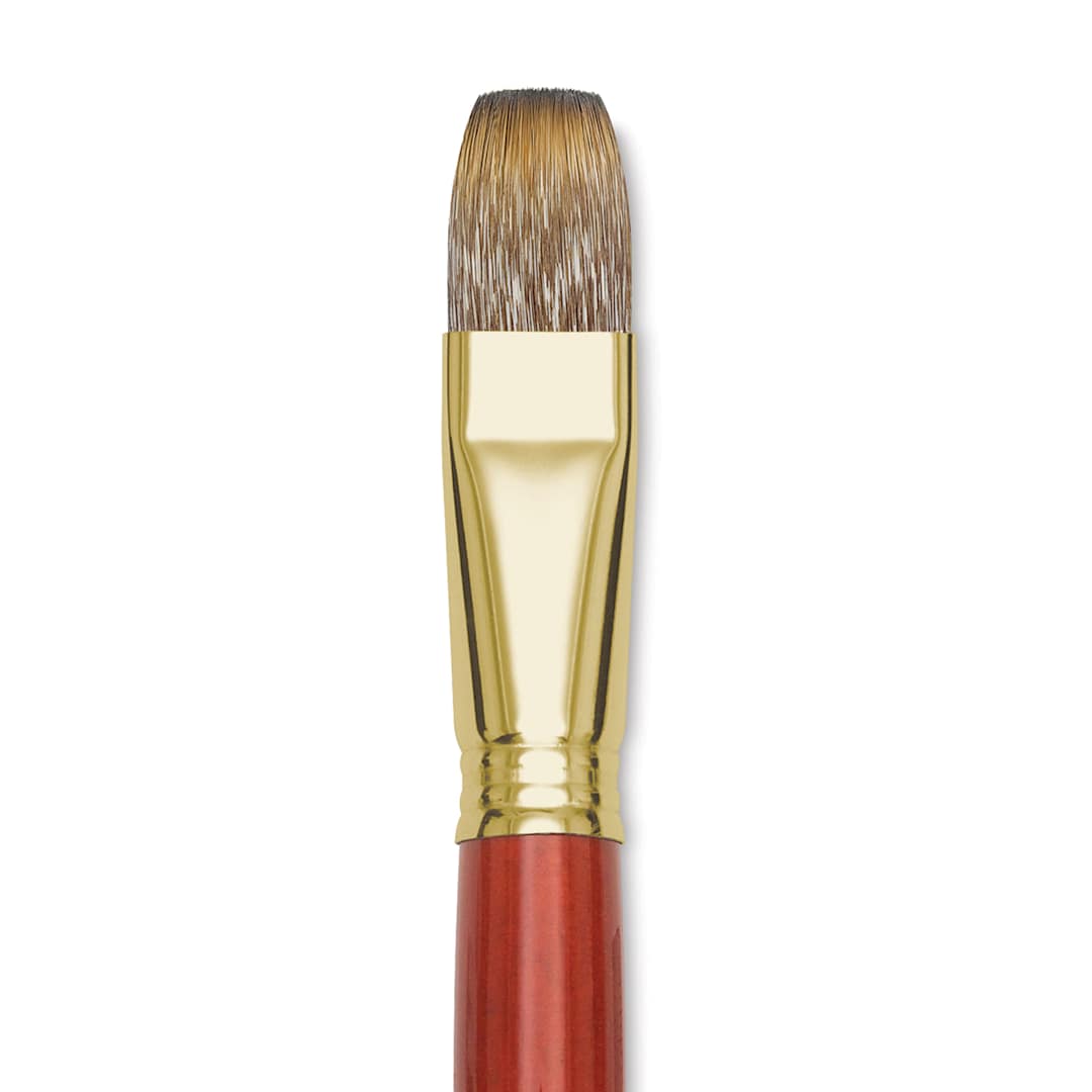 Open in modal - Blick Master Synthetic Brush - Bright, Long Handle, Size 20, close-up