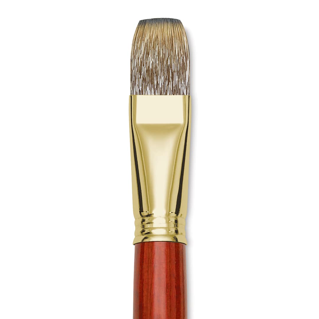 Open in modal - Blick Master Synthetic Brush - Bright, Long Handle, Size 22, close-up