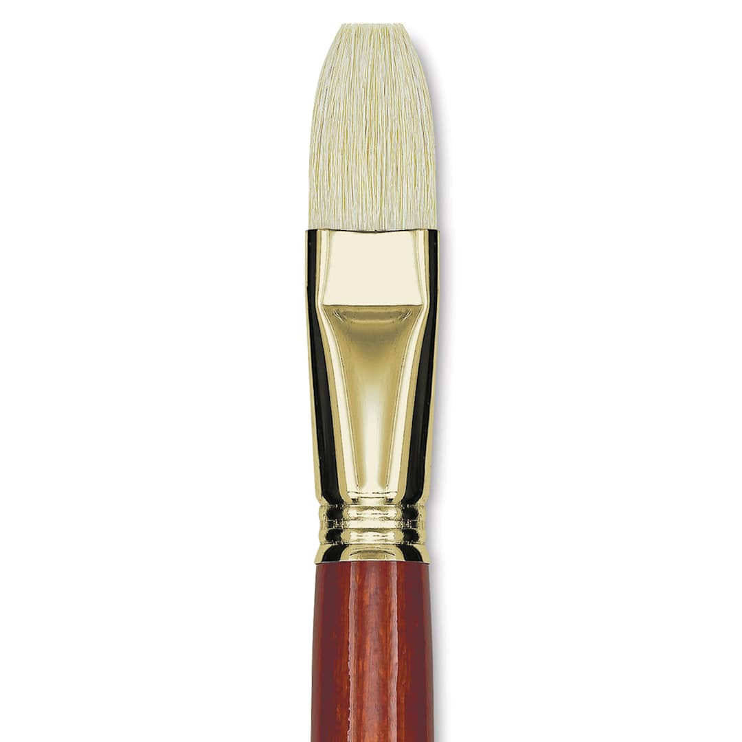 Open in modal - Blick Master Bristle Brush - Flat, Long Handle, Size 22 close up