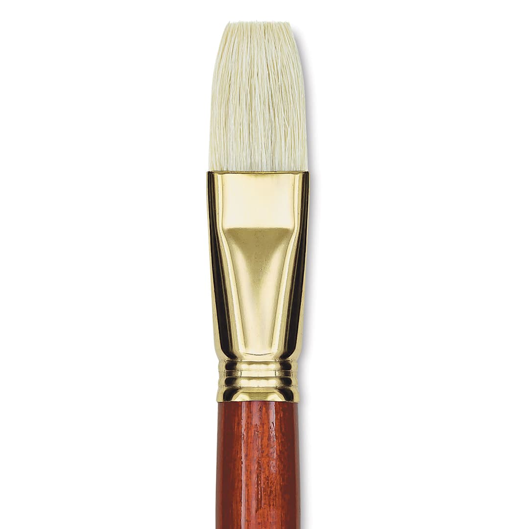 Open in modal - Blick Master Bristle Brush - Flat, Long Handle, Size 24 close up
