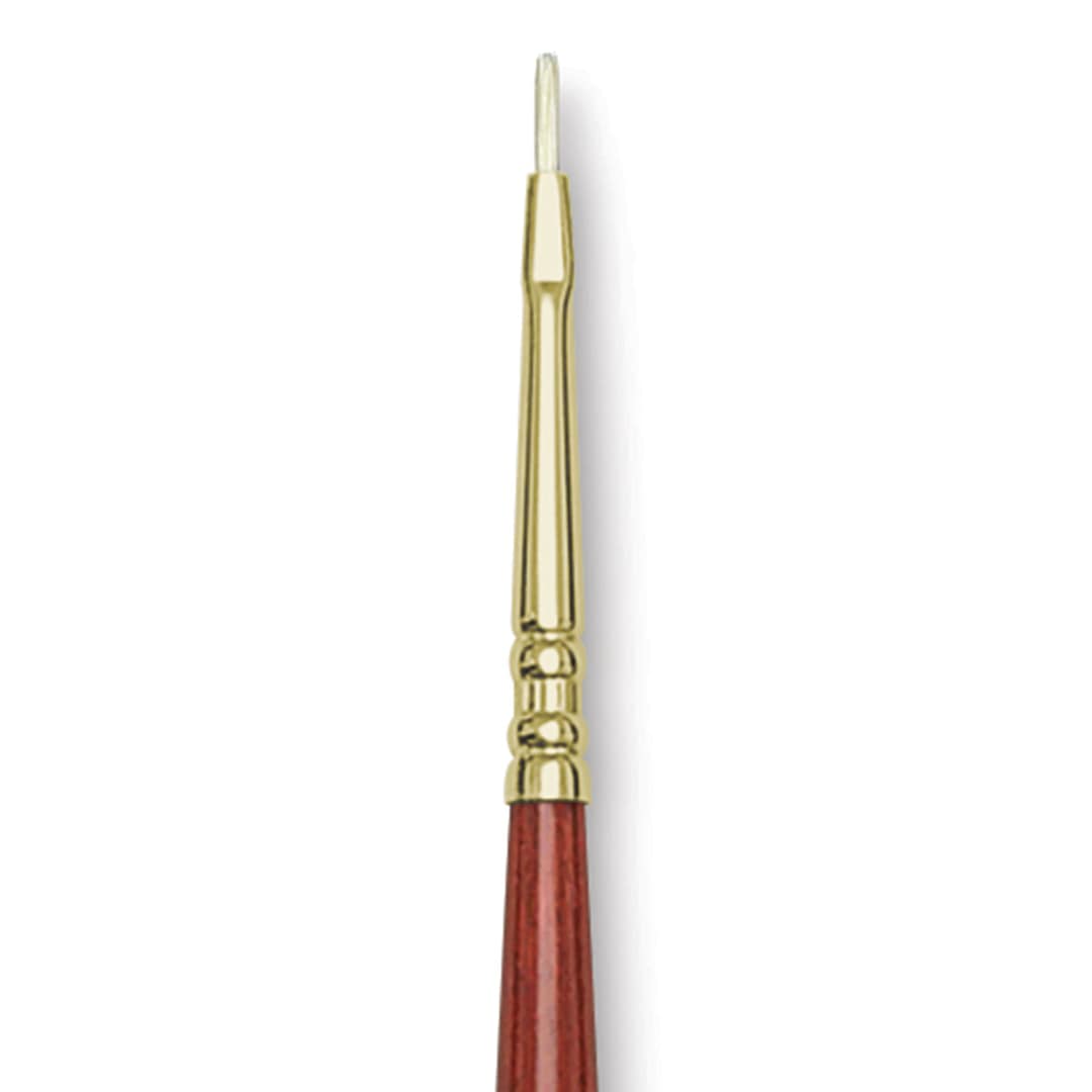 Open in modal - Blick Master Bristle Brush - Bright, Long Handle, Size 0 close up