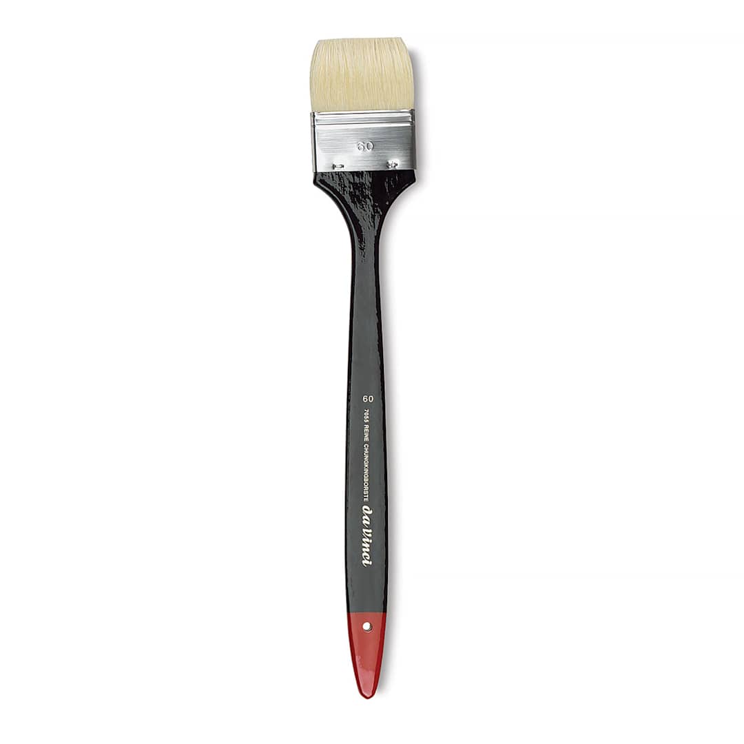 Open in modal - Da Vinci Maestro 2 Hog Bristle Spalter Brush - Flat, Long Handle, Size 60