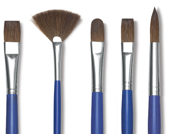 Open in modal - Blick Scholastic Red Sable Brushes