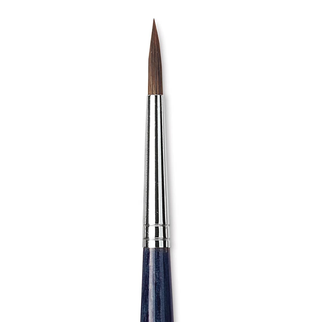 Open in modal - Da Vinci Cosmotop Sable Mix B Brush - Round, Short Handle, Size 5 close up