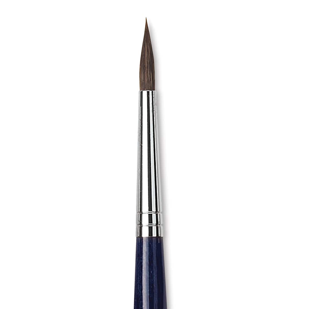Open in modal - Da Vinci Cosmotop Sable Mix B Brush - Round, Short Handle, Size 6 close up