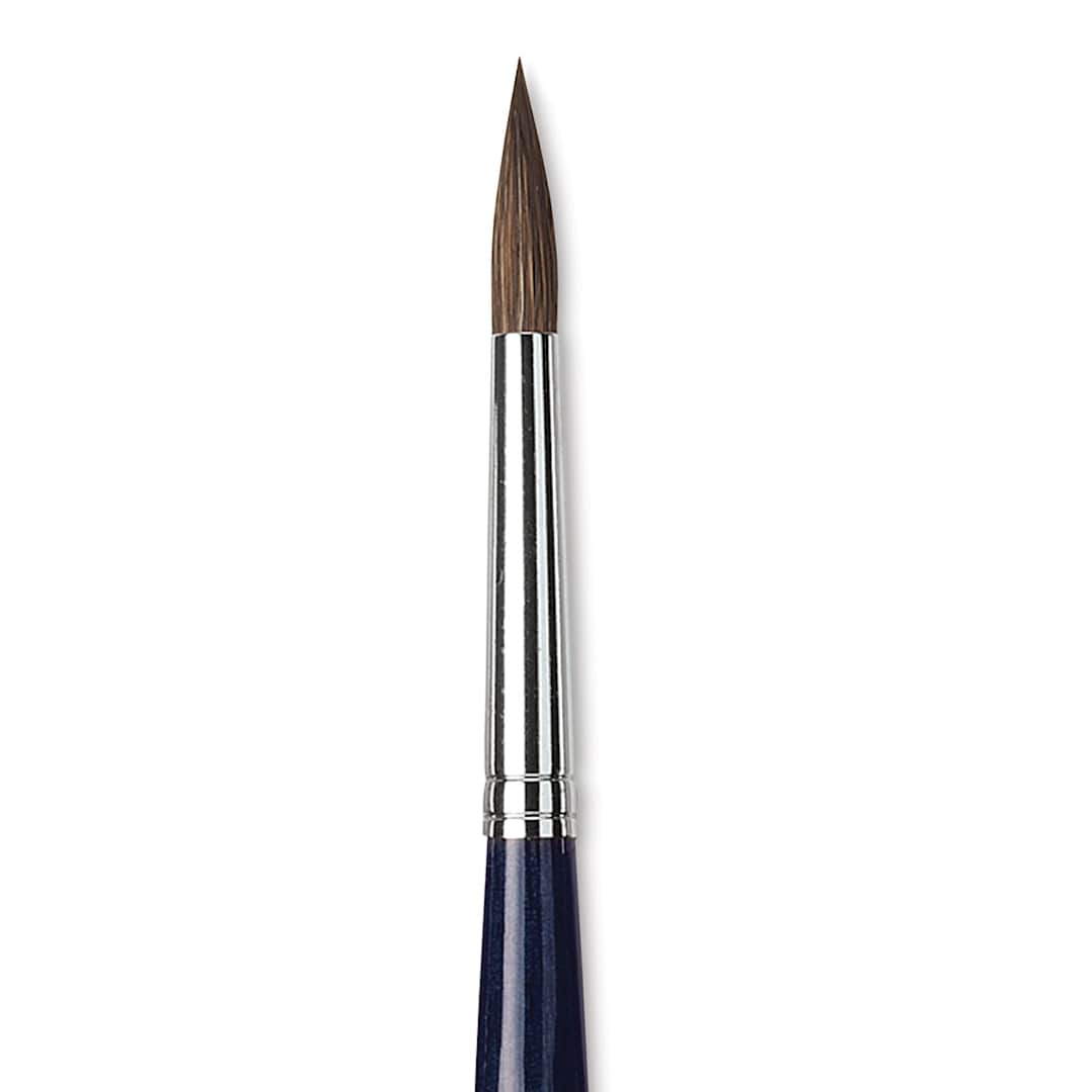 Open in modal - Da Vinci Cosmotop Sable Mix B Brush - Round, Short Handle, Size 8 close up