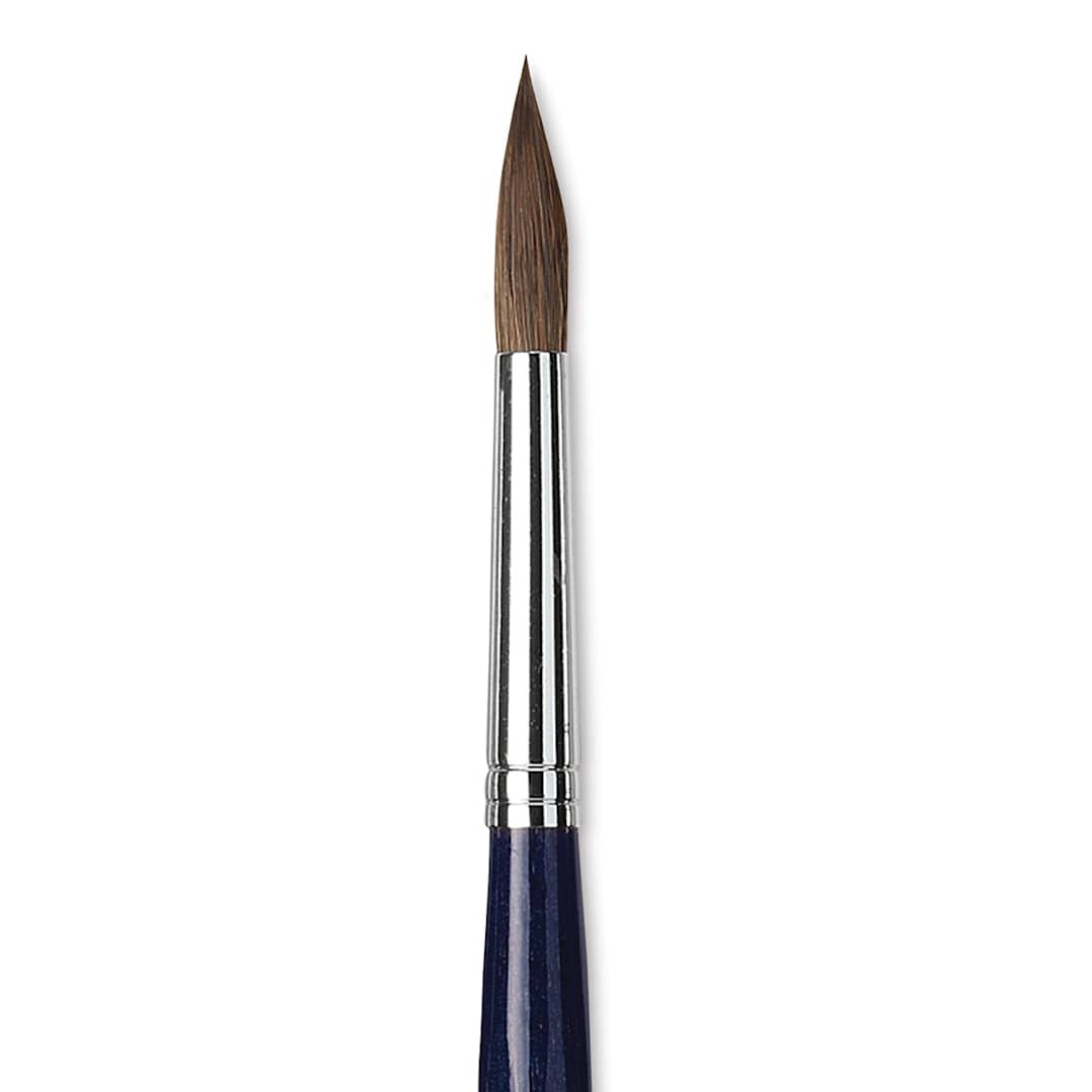Open in modal - Da Vinci Cosmotop Sable Mix B Brush - Round, Short Handle, Size 10 close up