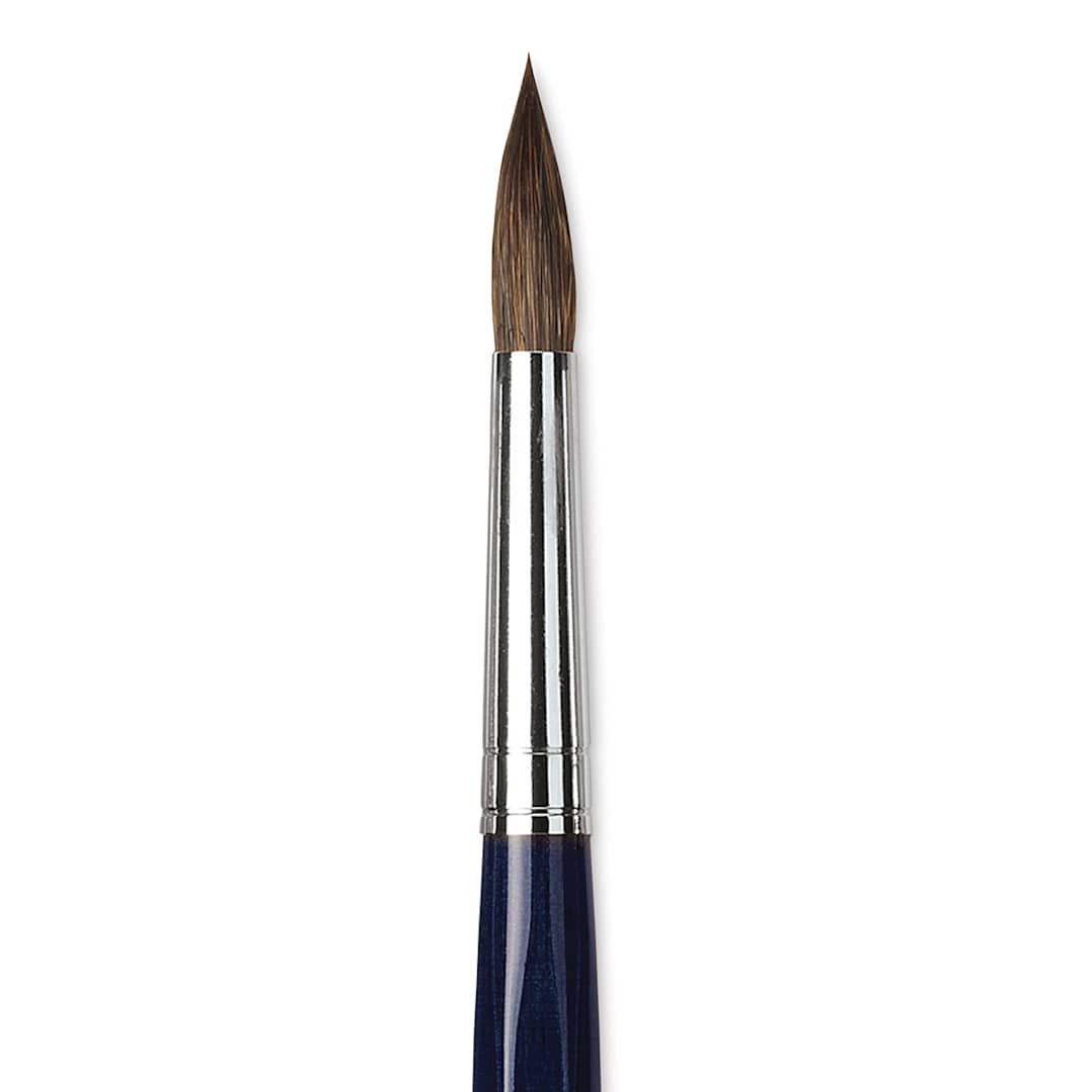 Open in modal - Da Vinci Cosmotop Sable Mix B Brush - Round, Short Handle, Size 14 close up
