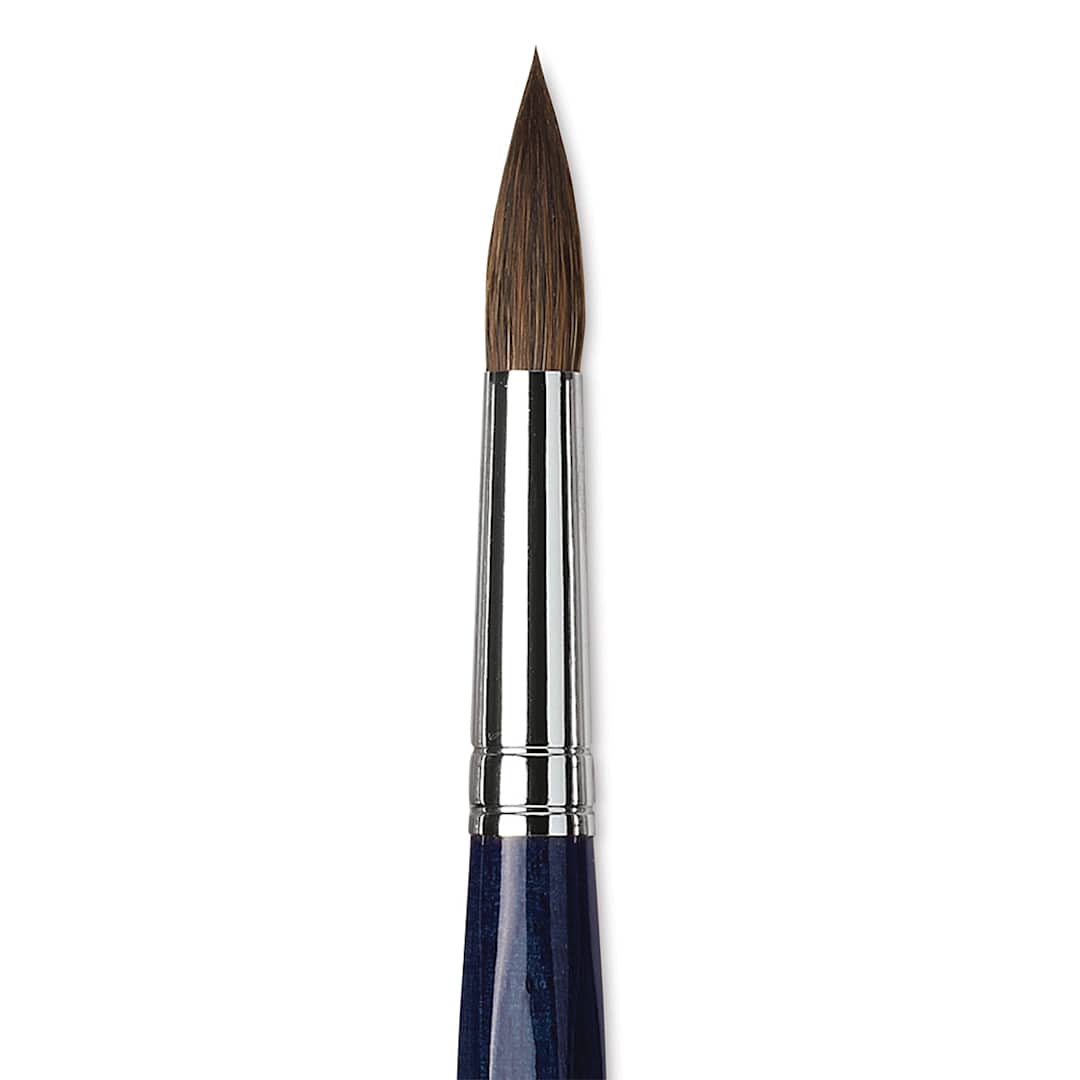 Open in modal - Da Vinci Cosmotop Sable Mix B Brush - Round, Short Handle, Size 16 close up