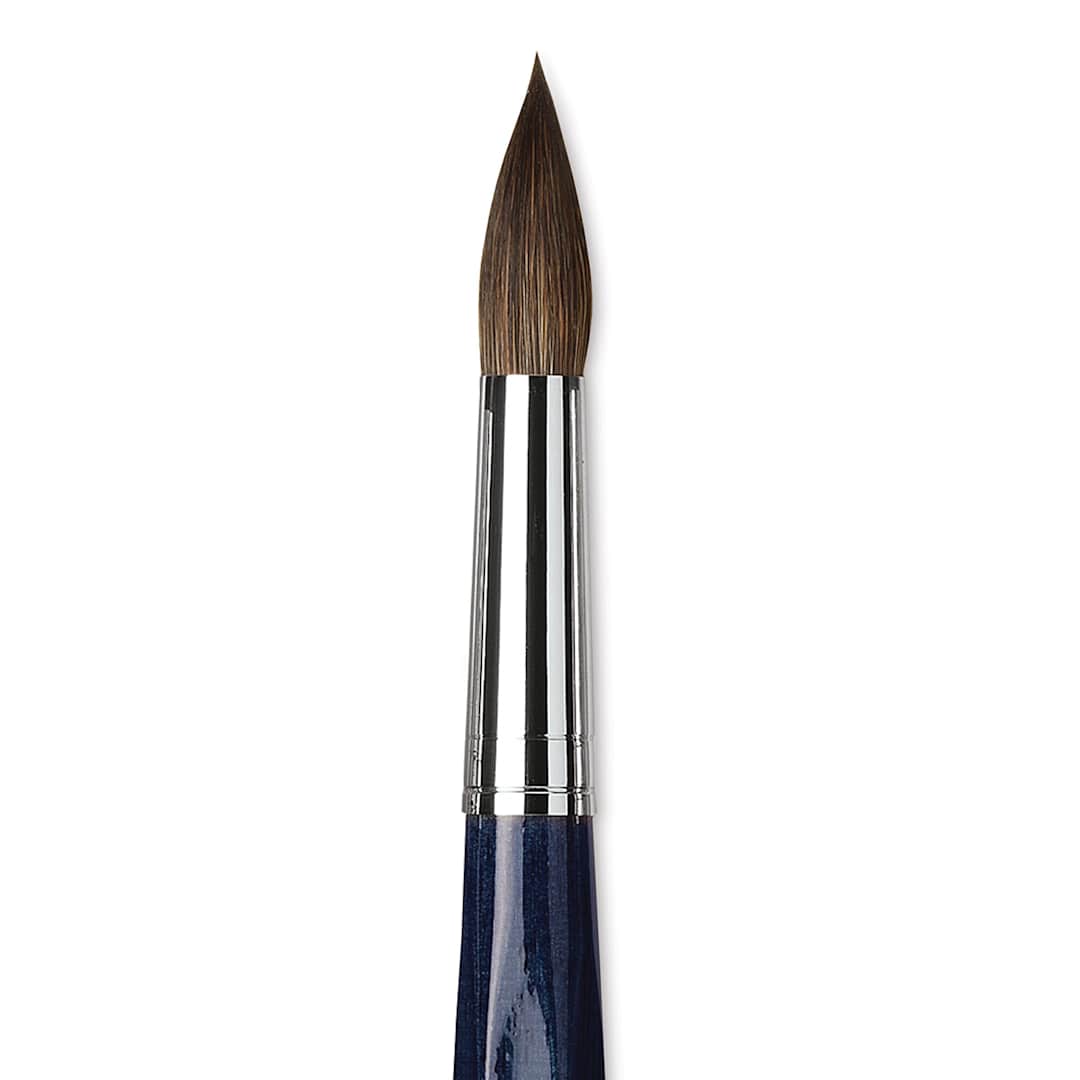 Open in modal - Da Vinci Cosmotop Sable Mix B Brush - Round, Short Handle, Size 20 close up