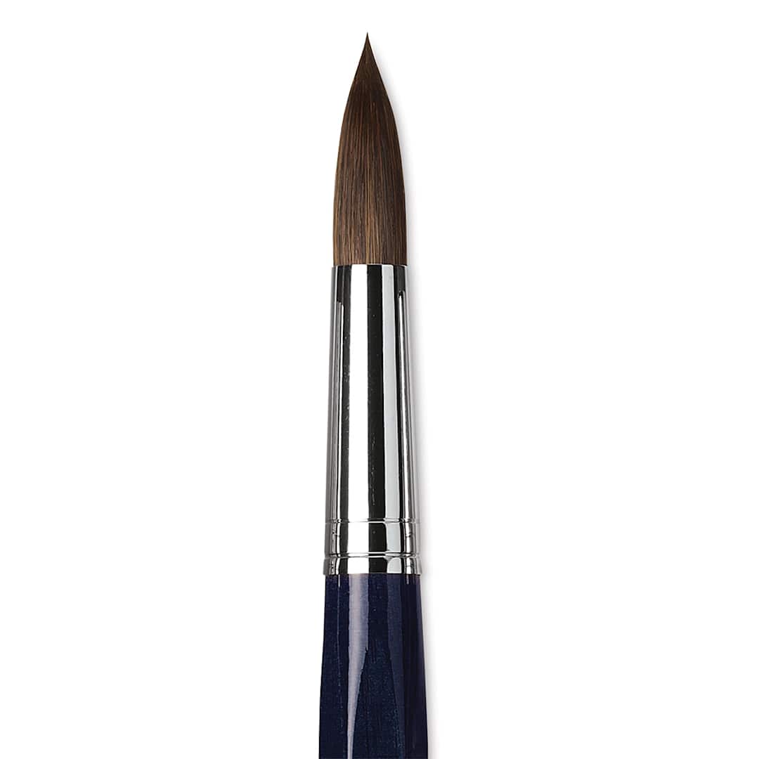 Open in modal - Da Vinci Cosmotop Sable Mix B Brush - Round, Short Handle, Size 24 close up