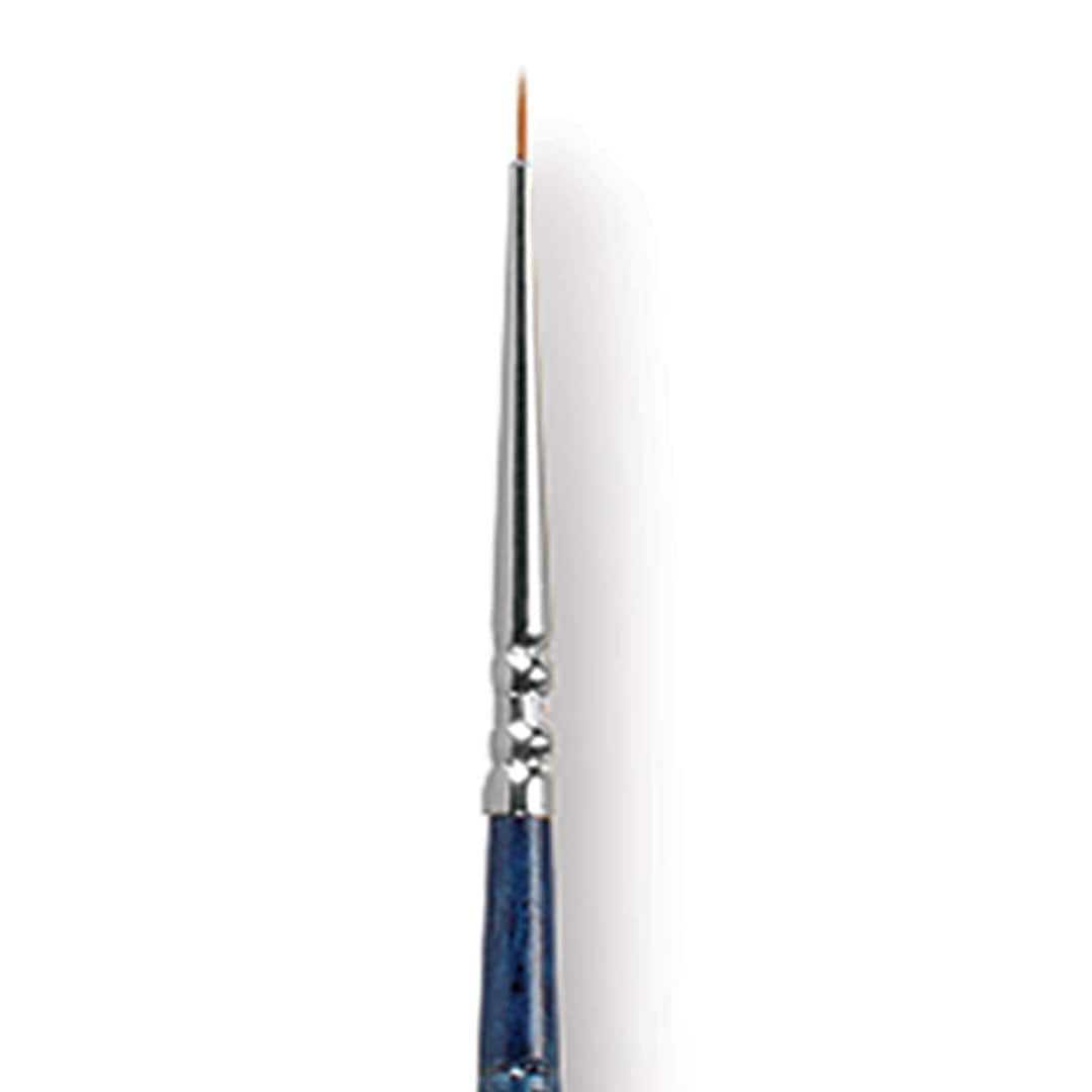 Open in modal - Escoda Optimo Kolinsky Sable Brush - Pointed Round, Long Handle, Size 4/0 close up