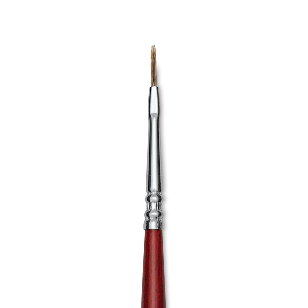 Open in modal - Escoda Bravo Light Ox Hair Brush - Flat, Long Handle, Size 0 close up