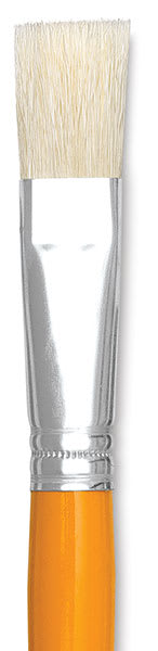 Open in modal - Princeton Children's Series 5950 Brushes - Closeup of Flat brush