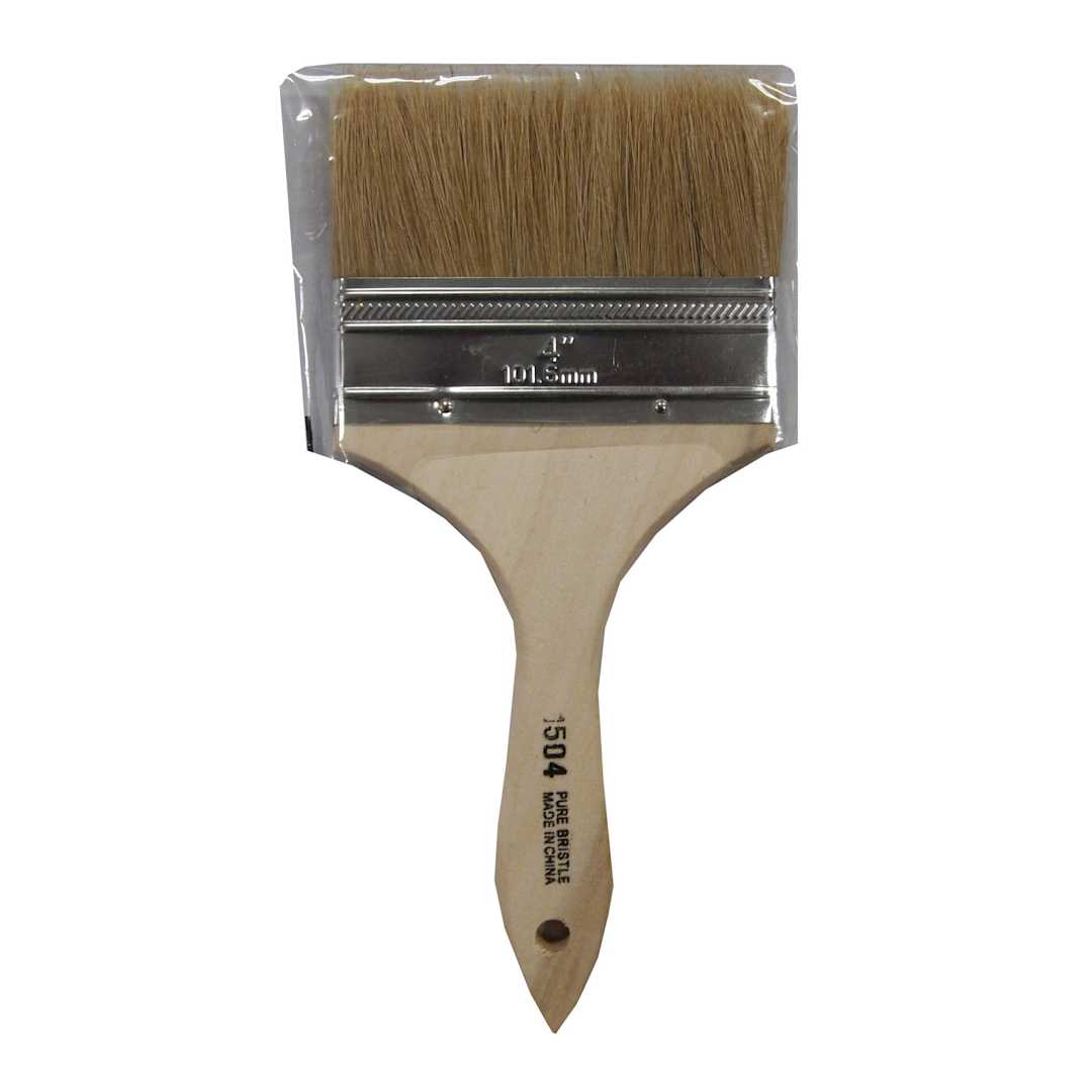 Open in modal - Linzer Brush Varnish & Chip Brush, White Bristle, 4"