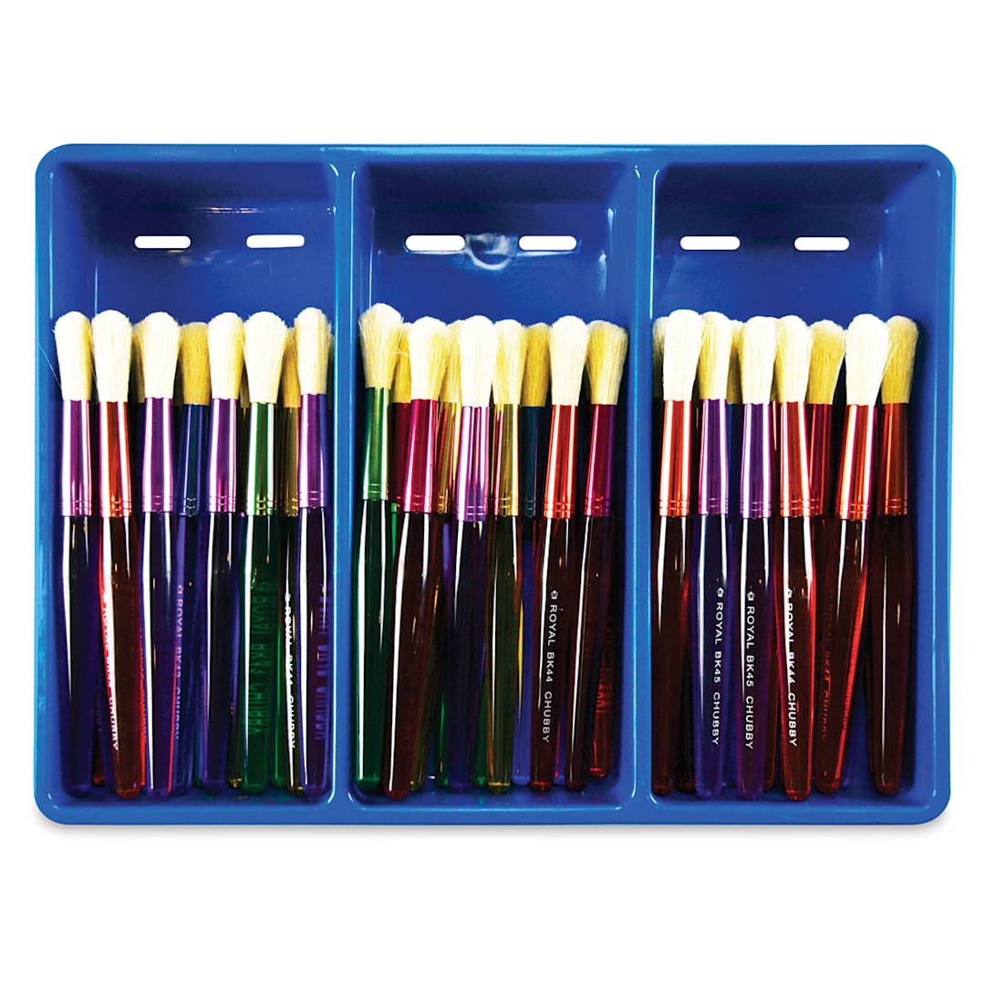 Open in modal - Royal & Langnickel Big Kid’s Choice Chubby Bristle Brush Class Pack - Round
