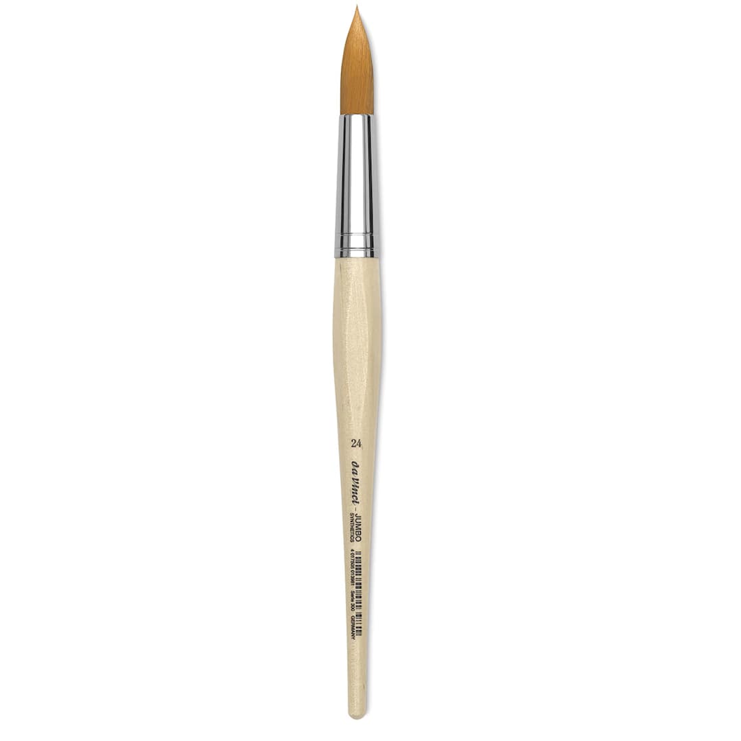 Open in modal - Da Vinci Junior Synthetic Brush - Jumbo Round, Short Handle, Size 24