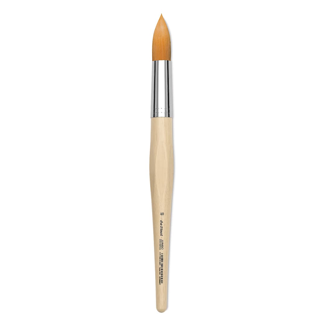 Open in modal - Da Vinci Junior Synthetic Brush - Jumbo Round, Short Handle, Size 40
