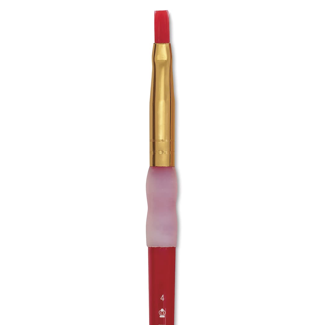 Open in modal - Royal & Langnickel Big Kids' Choice Lil' Grippers Brush - Series BK63 Shader, Size 4, Short Handle