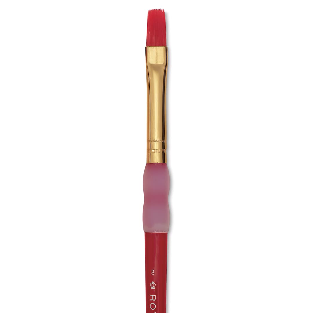 Open in modal - Royal & Langnickel Big Kids' Choice Lil' Grippers Brush - Series BK63 Shader, Size 8, Short Handle