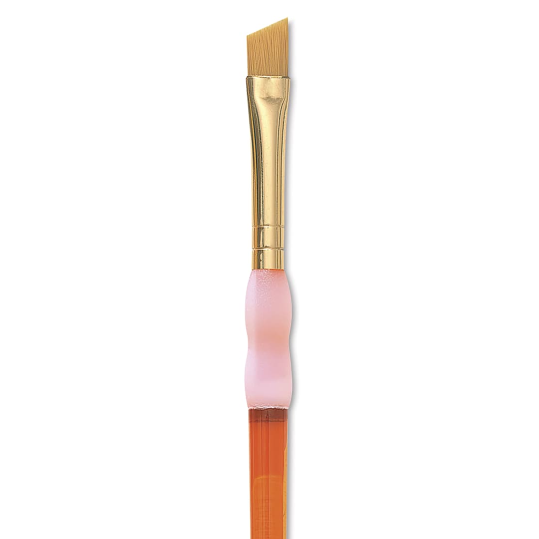 Open in modal - Royal & Langnickel Big Kids' Choice Lil' Grippers Brush - Series BK65 Angular, Size 1/4", Short Handle
