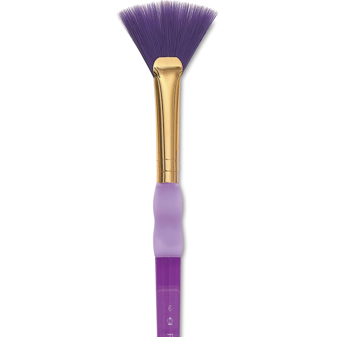 Open in modal - Royal & Langnickel Big Kids' Choice Lil' Grippers Brush - Series BK68 Fan, Size 6, Short Handle
