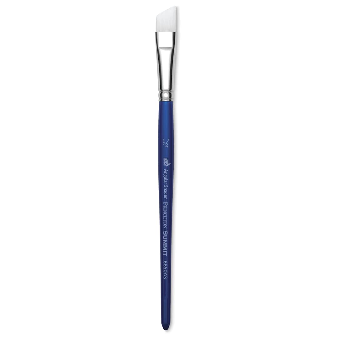 Open in modal - Princeton Summit Series 6850 Angular Shader - Size 1/2", Short Handle, Synthetic