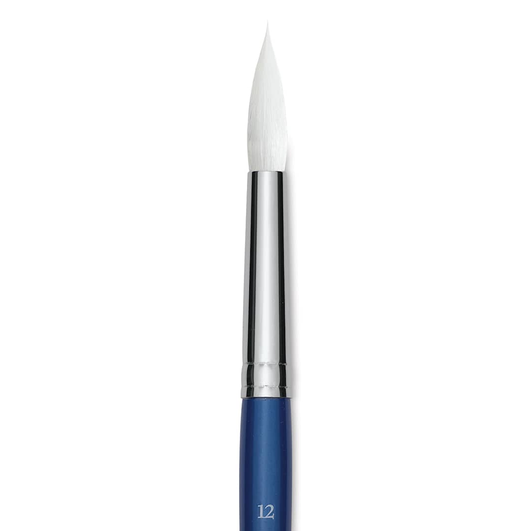 Open in modal - Princeton Summit Series 6850 Round Brush - Size 12, Short Handle, Synthetic close up