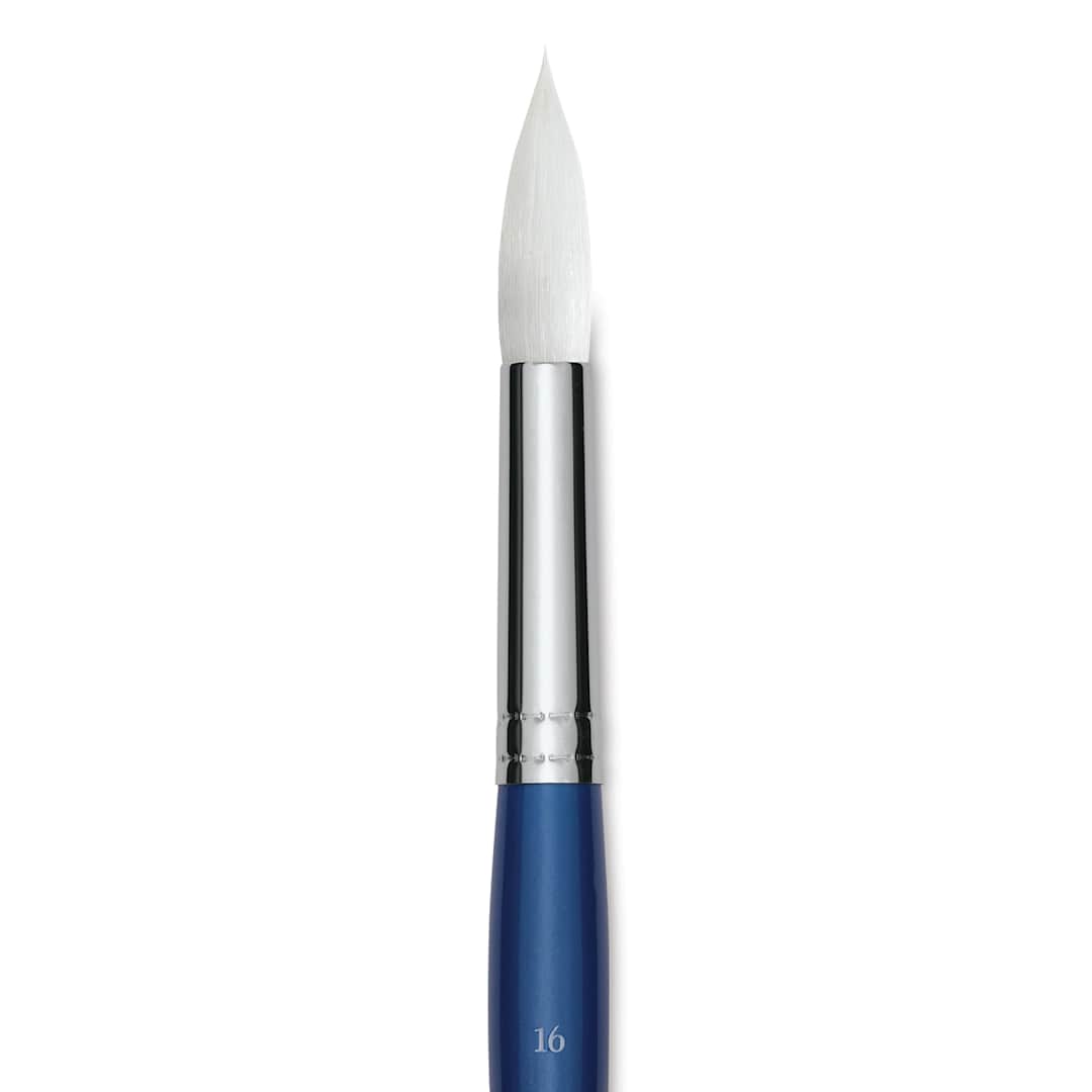 Open in modal - Princeton Summit Series 6850 Round Brush - Size 16, Short Handle, Synthetic close up