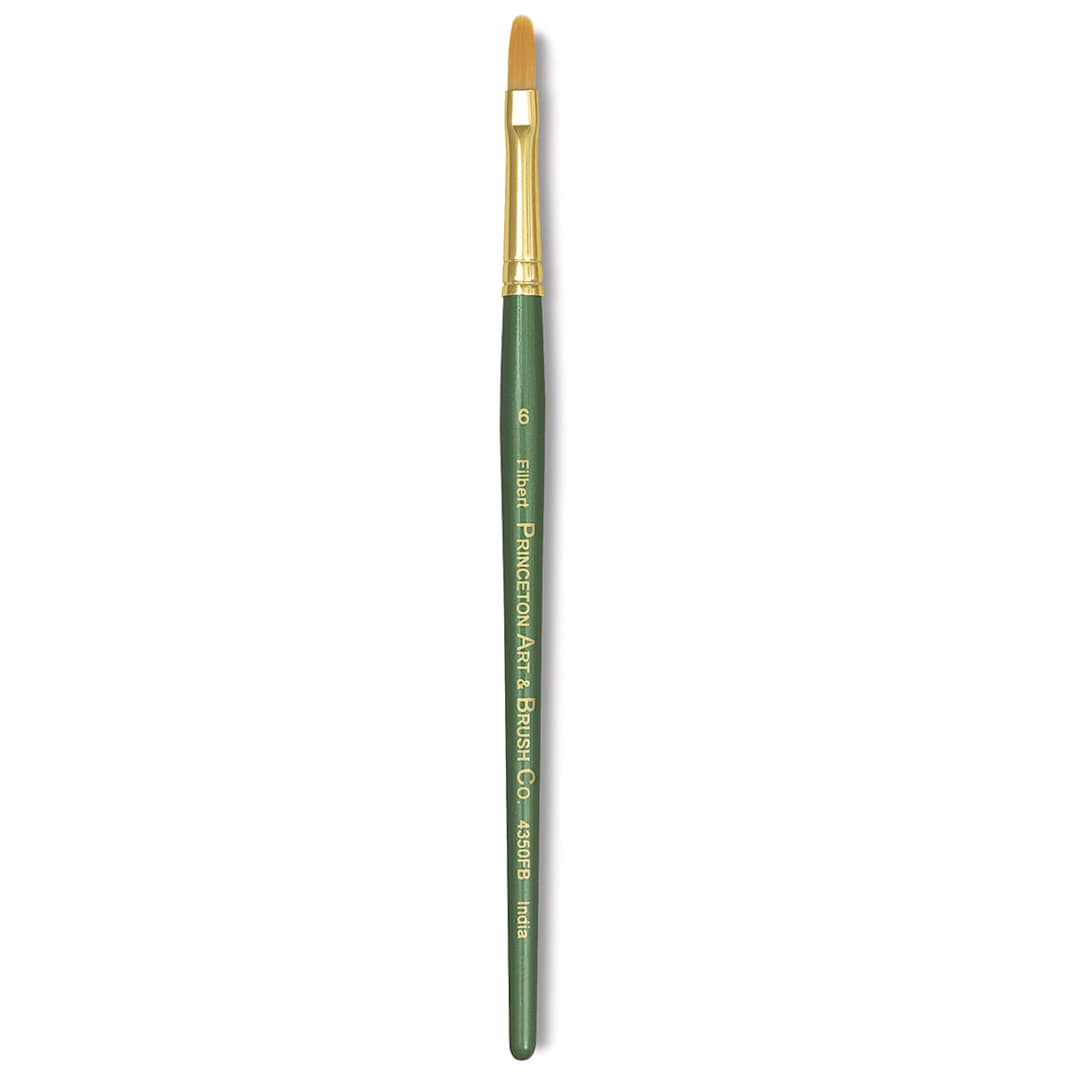Open in modal - Princeton Good Synthetic Golden Taklon Brush - Filbert, Short Handle, Size 6