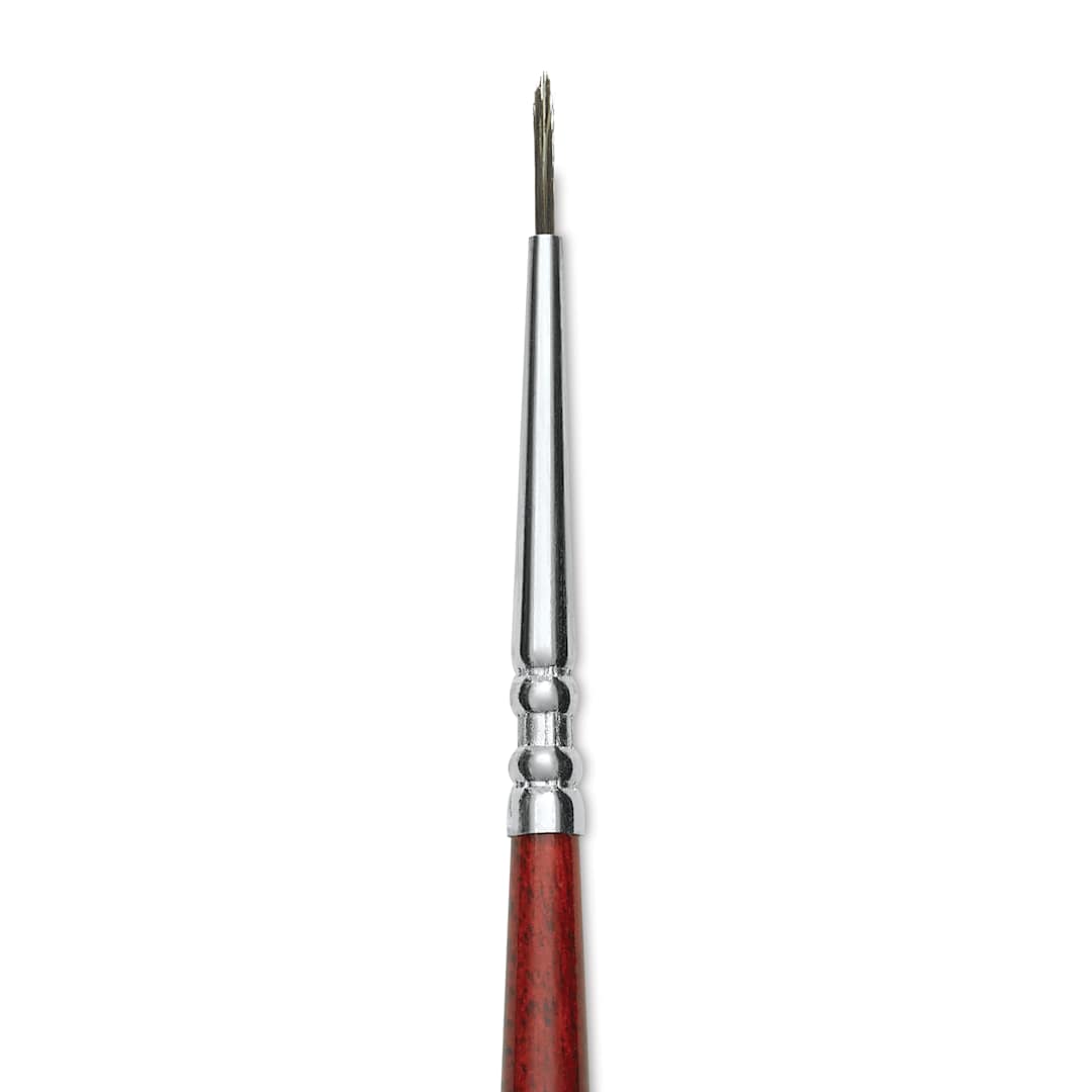 Open in modal - Escoda Aquario Squirrel Hair Brush - Round, Short Handle, Size 2/0, close-up