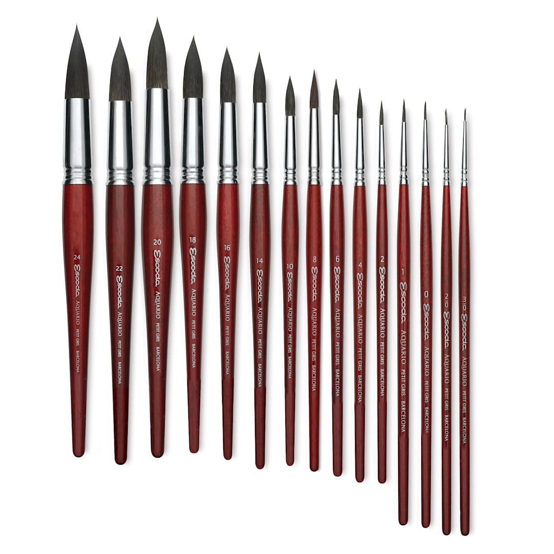 Open in modal - Escoda Aquario Squirrel Hair Round Brushes