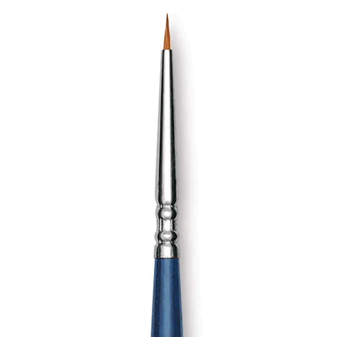 Open in modal - Escoda Optimo Kolinsky Sable Brush - Detailer Round, Short Handle, Size 0 close up