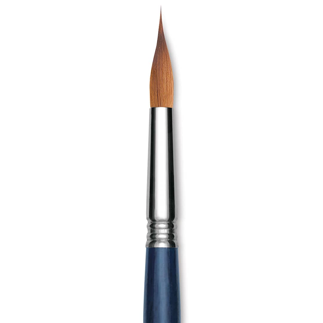 Open in modal - Escoda Optimo Kolinsky Sable Brush - Reservoir Liner, Short Handle, Size 14 close up