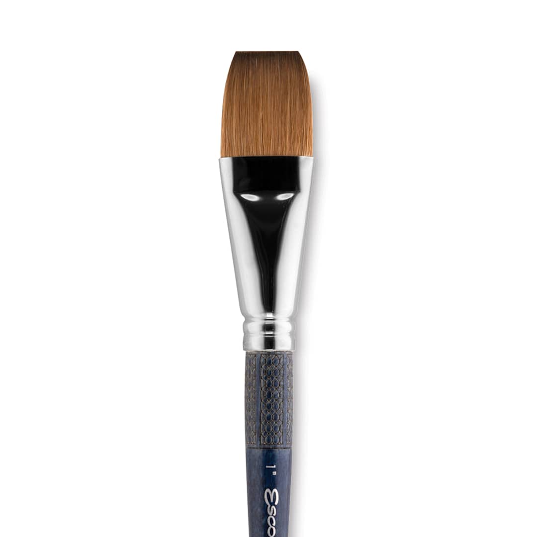 Open in modal - Escoda Optimo Kolinsky Sable Brush - Bright, Short Handle, Size 1