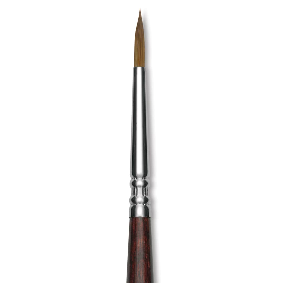 Open in modal - Escoda Prado Tame Synthetic Brush - Round, Short Handle, Size 1, close-up